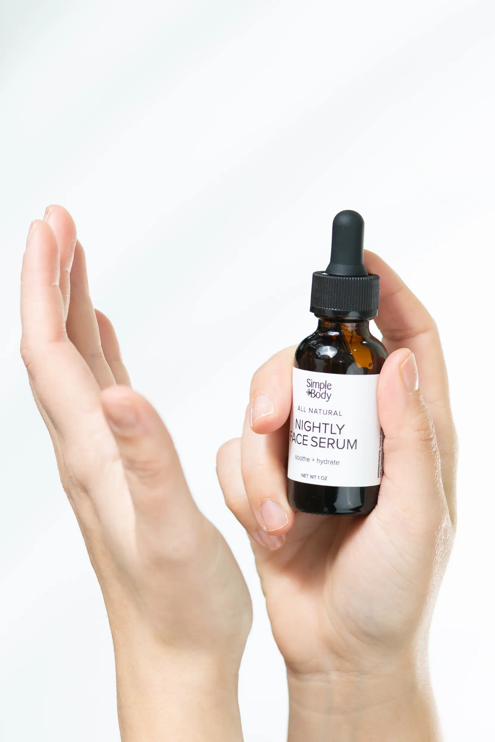 Portrait orientation product photography for Simple Body