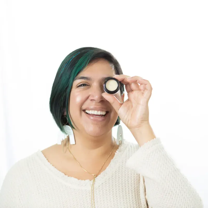 Lifestyle product photography for natural skincare brand