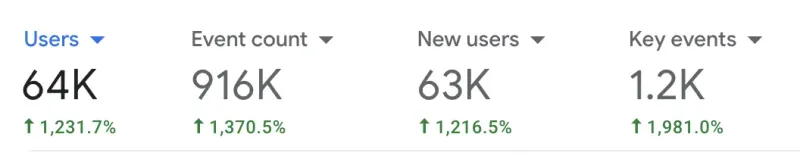 SEO results by DMS