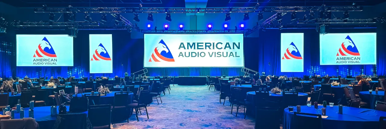 Corporate event production at Diplomat Beach Resort with full AV setup