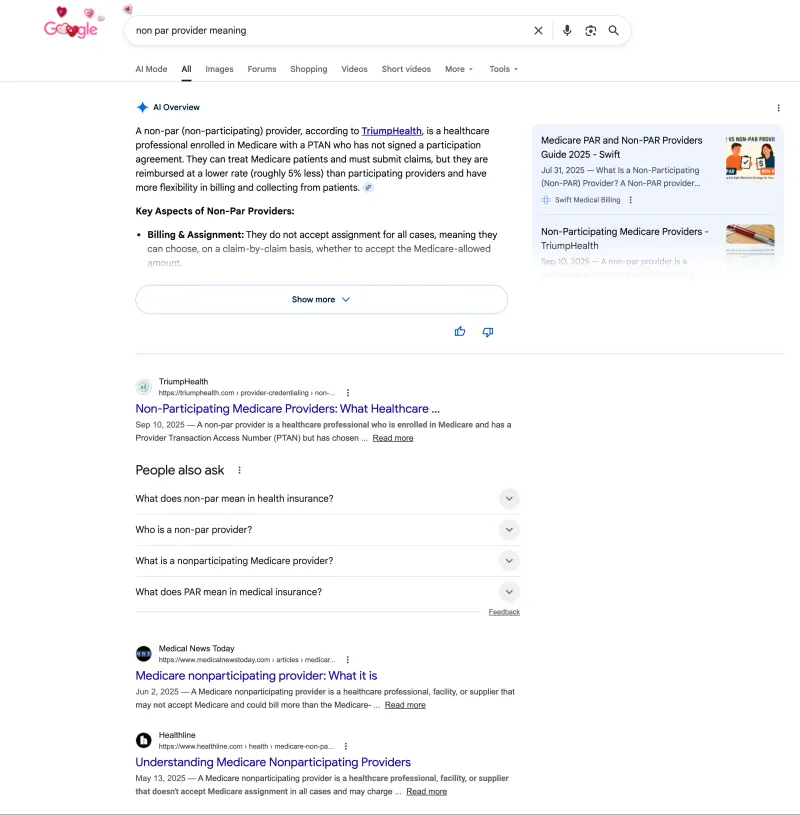 AI Overview optimization results by DMS