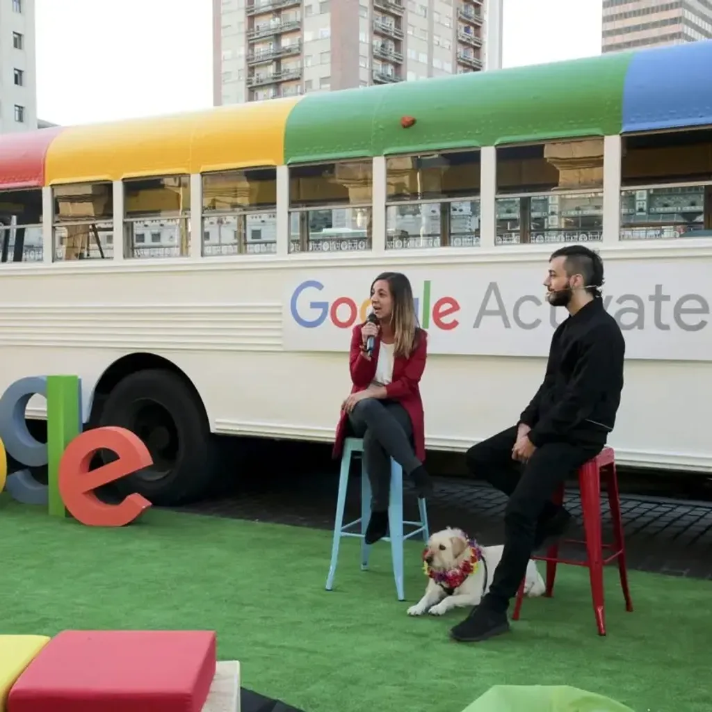 Kristian Kreaktive at a Google event