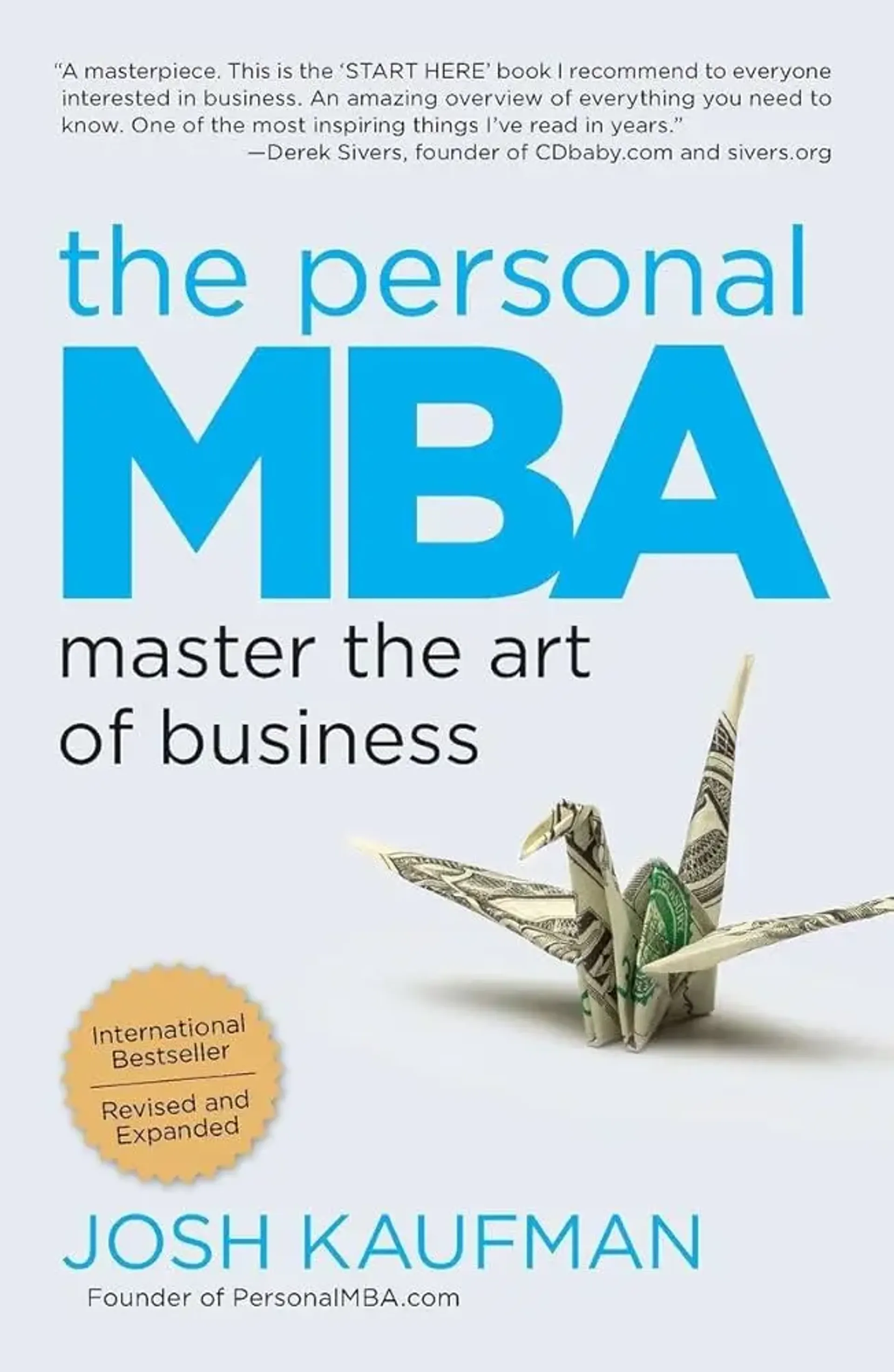 The Personal MBA by Josh Kaufman book cover