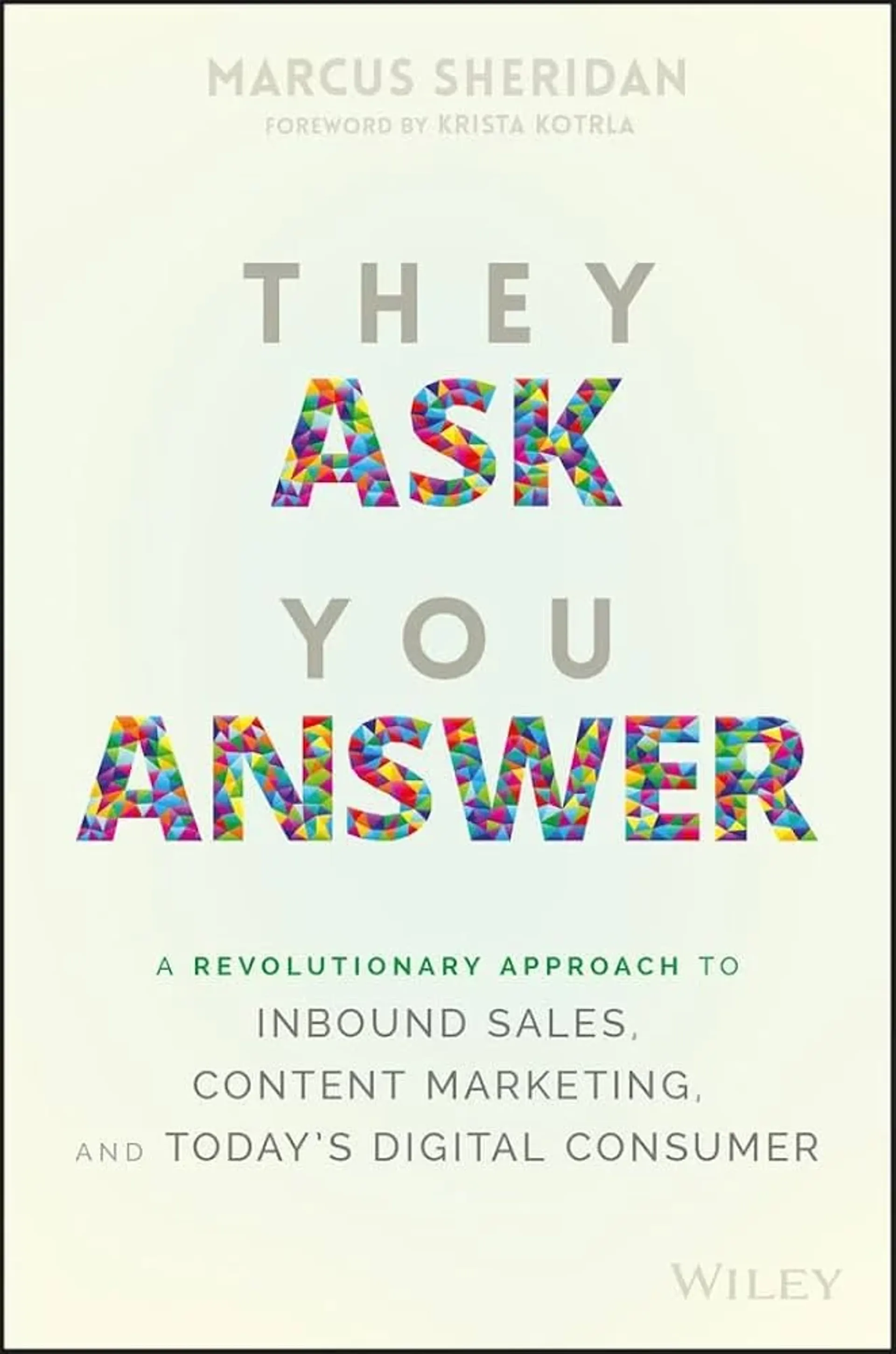 They Ask, You Answer by Marcus Sheridan book cover